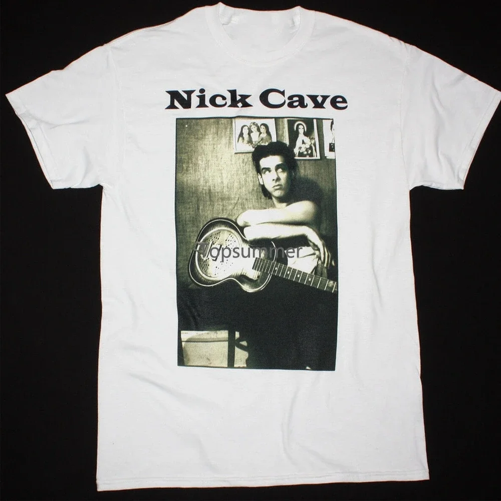 

Vtg Nick Cave And The Bad Seeds Band T-Shirt White Cotton Unisex S-5Xl Jj2038