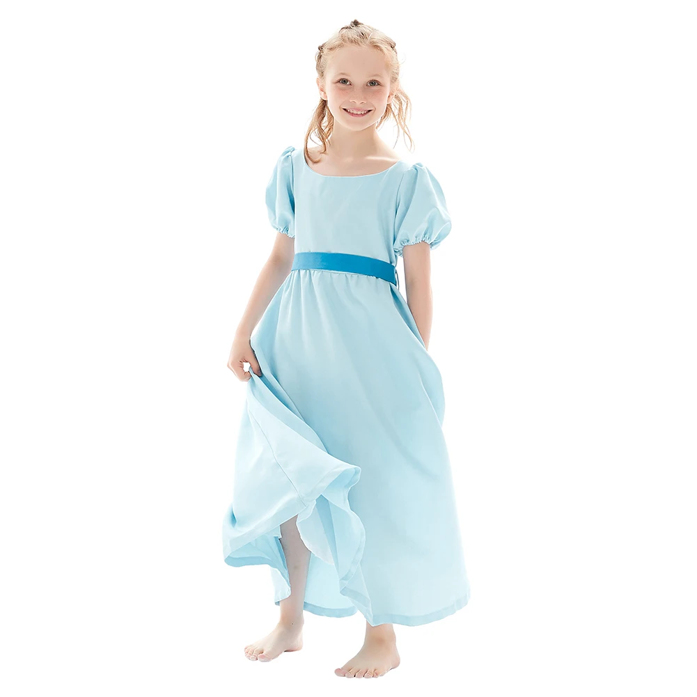 Fantasia Wendy Cosplay Costume Kids Girls Cartoon Peter Pan Dress Disguise Halloween Carnival Party Suit