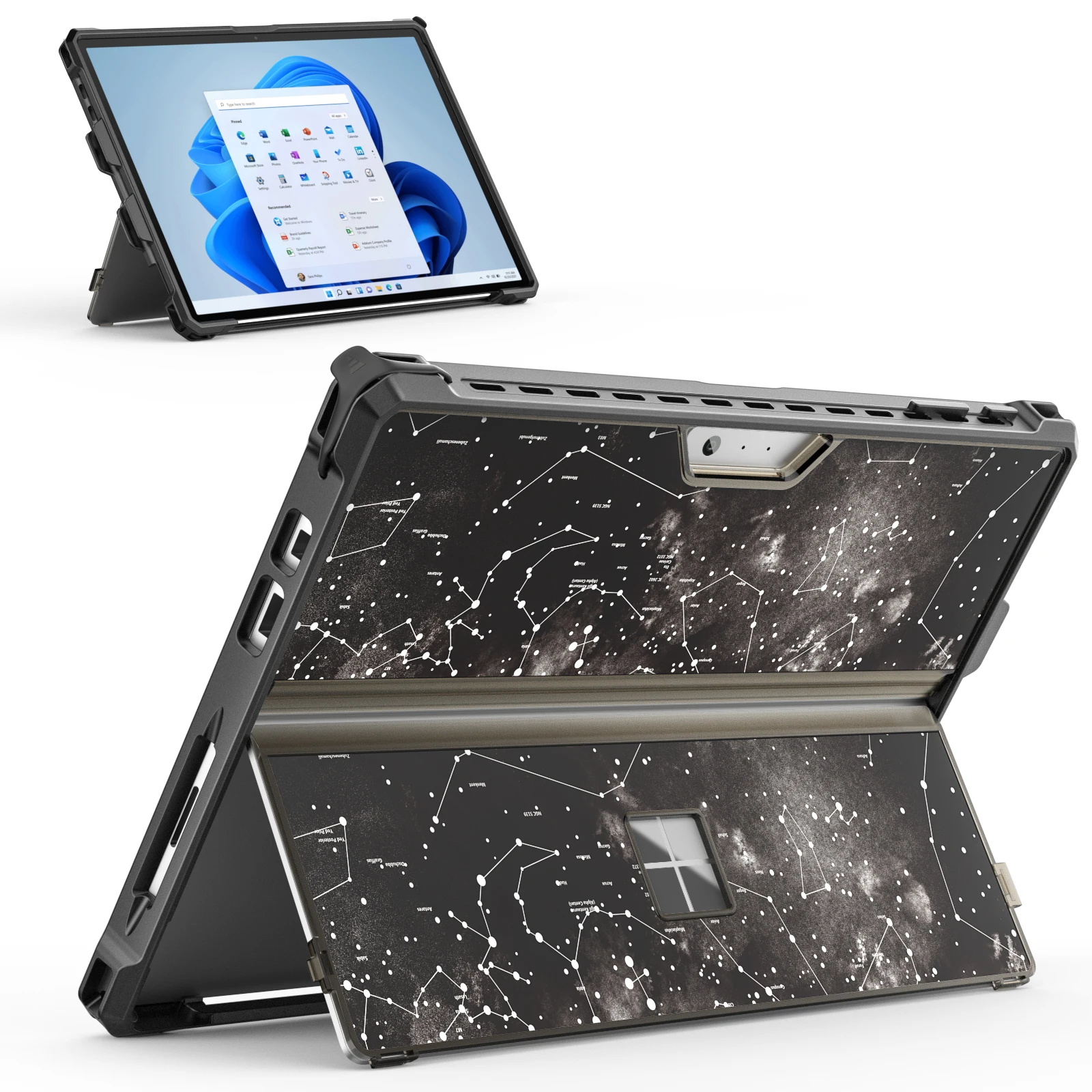 Custodia Moko Per Microsoft Surface Pro 7 Plus/Pro7/Pro 6/Pro 5/4/Lte Custodia Robusta All-In-One Con Portapenne, Copertura Per Cavalletto