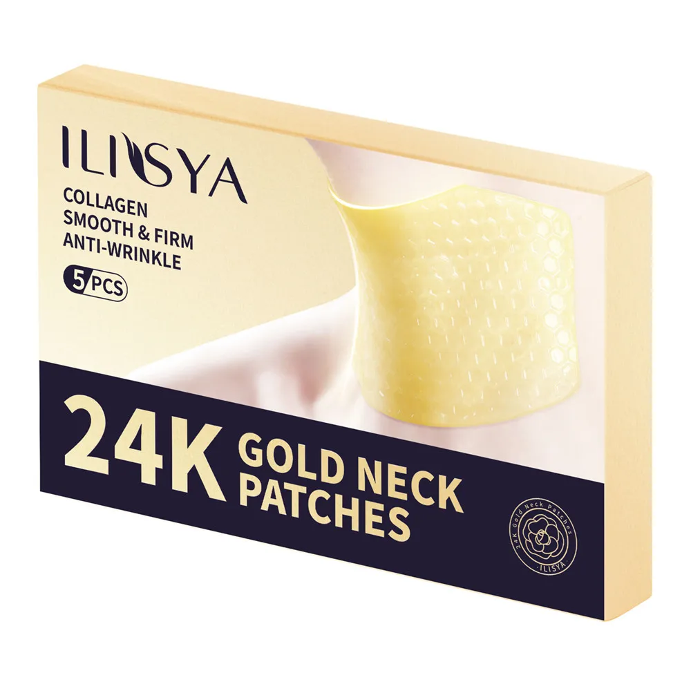 ilisya masque pour le cou en gel or patchs pièces