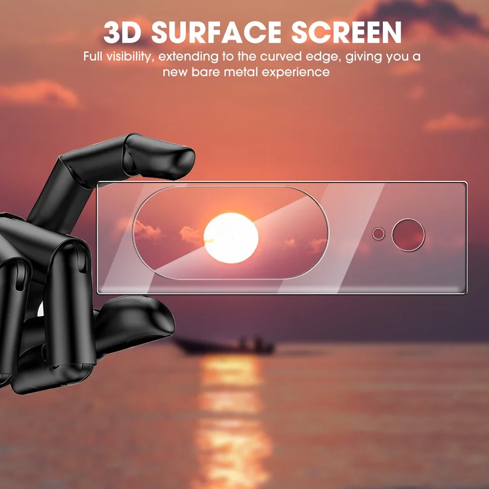 Set of 3 HD Clear Camera Lens Protectors - 9H Tempered Glass Film
