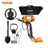 VEVOR Metal Detector 8Inch Waterproof Search Coil with High Accuracy Pointer Display Adjustable 38''-49'' Aluminum Stem Detector 1