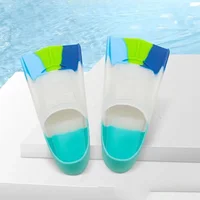 18 Color Professional Snorkeling Diving Swimming Fins Paddle Silicone Short Children Men Women Flippers Scuba Equipment for Kids 2