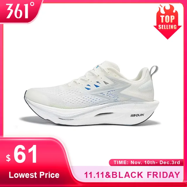 361 Degrees Flame 3.0 ET Men's Running Shoes Racing Marathon Stable Breathable Comfort Rebound Jogging Male Sneakers 672512226F 1