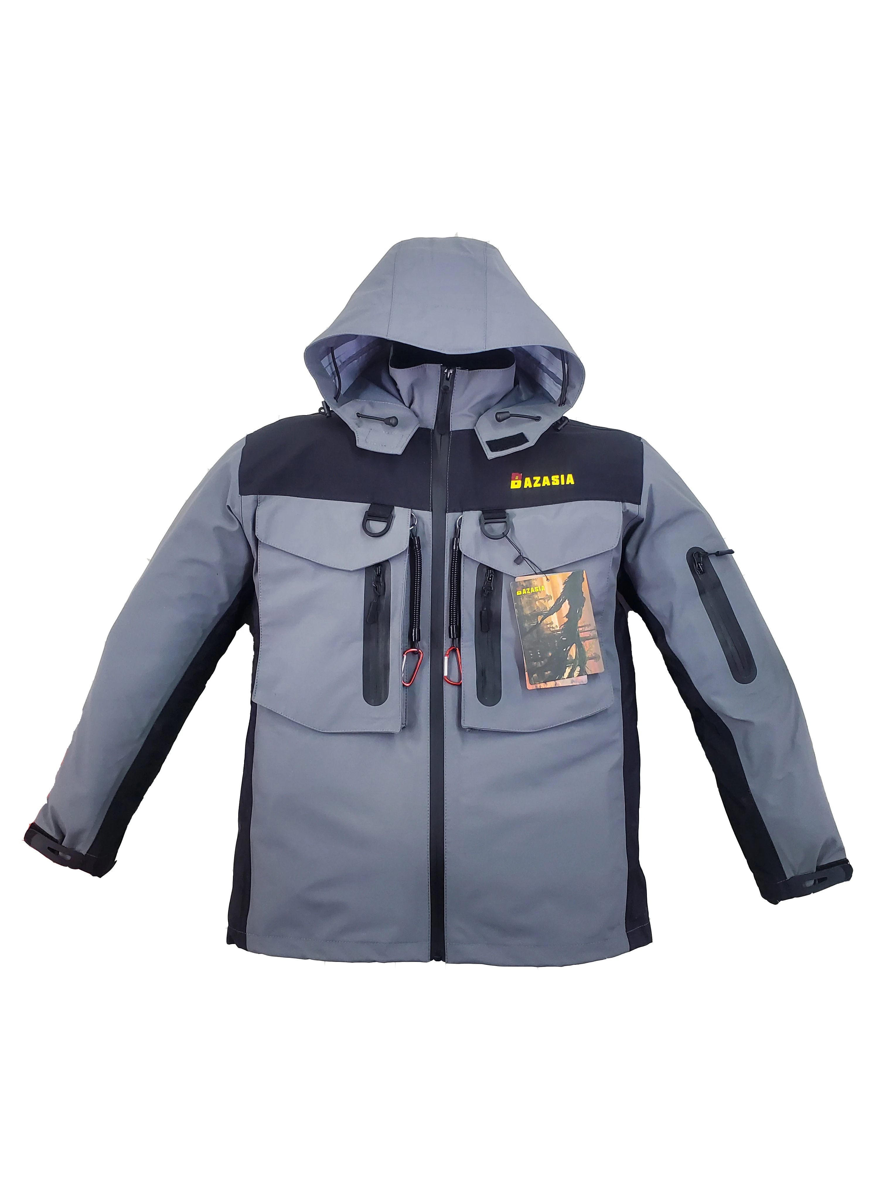 남성용 방수 통기성 웨이더 재킷, 낚시 의류, 멀티 포켓, 스프링 코드 액세서리..