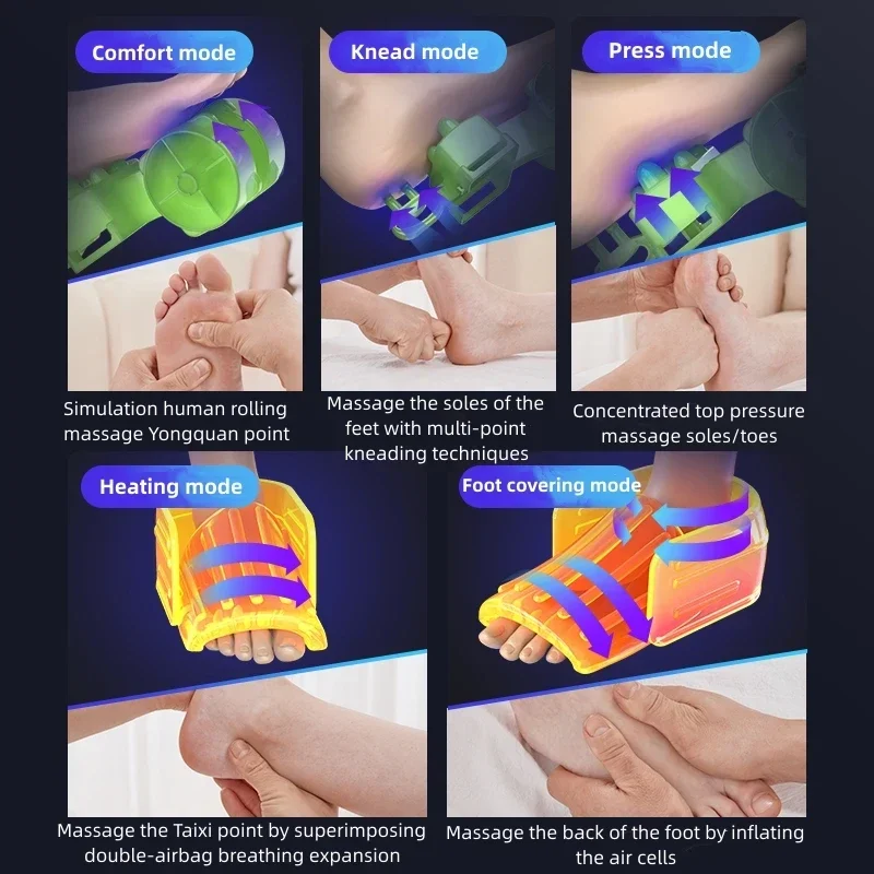 Heated Pneumatic Foot Massager with Remote Control