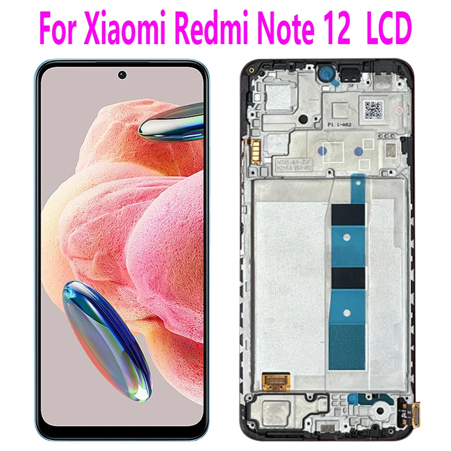 

6.67''Original For Xiaomi Redmi Note 12 4G LCD Display Screen Touch Panel Digitizer Replacement Parts For Xiaomi Redmi Note12 5G