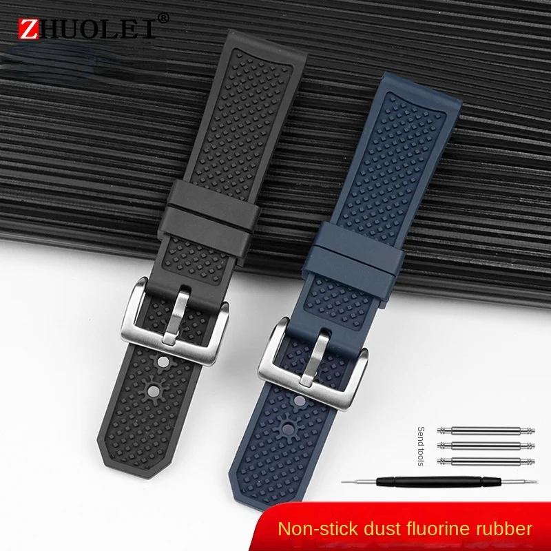 High-Quality Fluoro Rubber Silicone Watch Strap