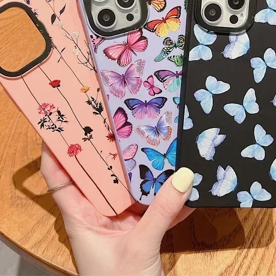 

Flower Frosted Phone Case Cover for IPhone 11 12 13 14 15 Pro Max Case for IPhone 15 Pro Max