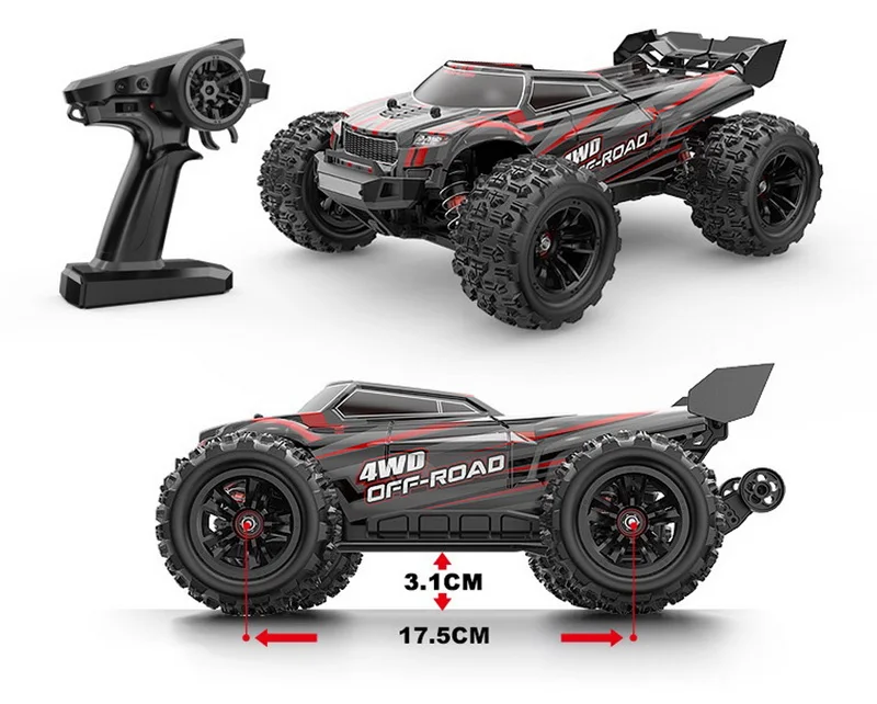 Mjx 16210 1/16 Hyper Go Brushless Ad Alta Velocità R/C Hobby Off-Road Truck 2.4G Telecomando 4Wd R/C Car/ 4Wd Big Wheel Truck