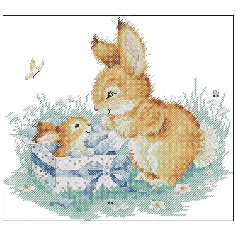 

Happy Gift Patterns Counted Cross Stitch 11CT 14CT 16CT 18CT DIY wholesale Chinese Cross Stitch Kits Embroidery Needlework Sets