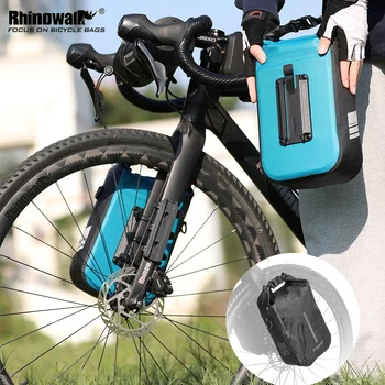 Borsa per forcella bici a sgancio rapido Rhinowalk borsa per bici impermeabile 4-6L per forcella borsa anteriore per bicicletta borsa per Scooter elettrico borsa per forcella per bicicletta