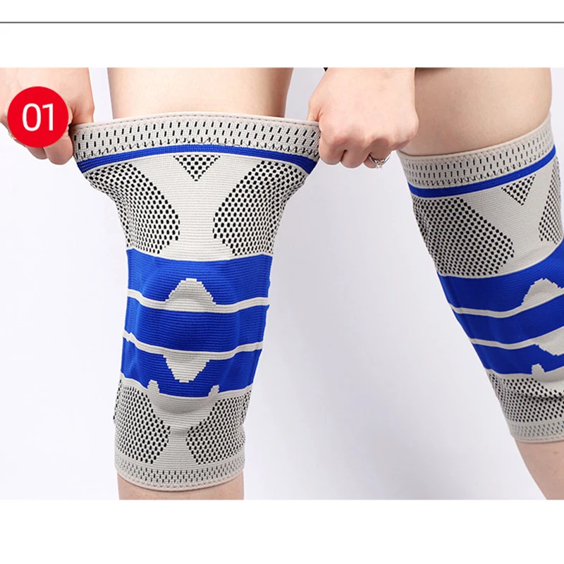 Knee Pads for Sport  Gym Fitness Running Hiking Knee Support Knee Brace Protector Silicone Pad Springs Support