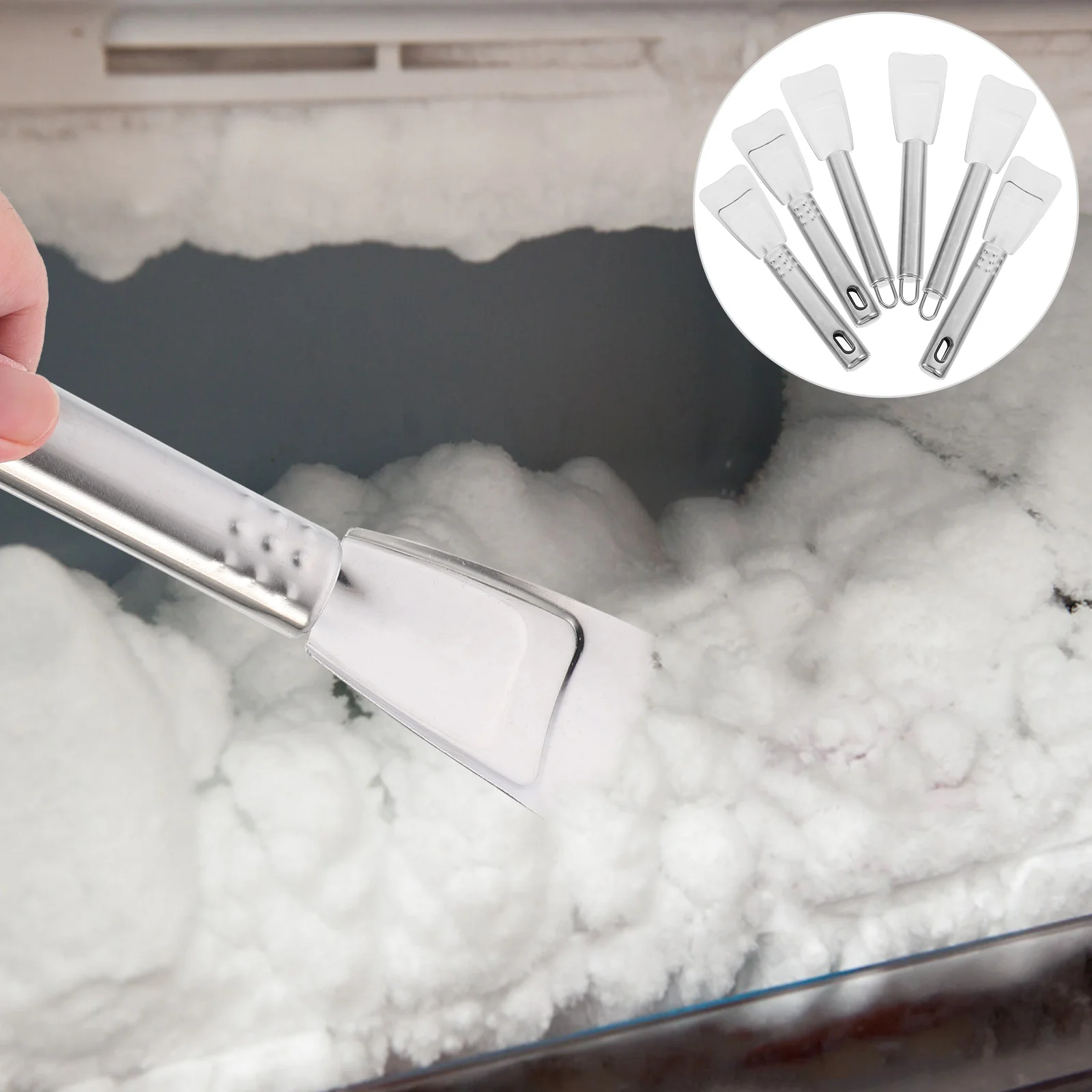

6pcs Stainless Steel Refrigerator Deicing Refrigerator Ice Scraper