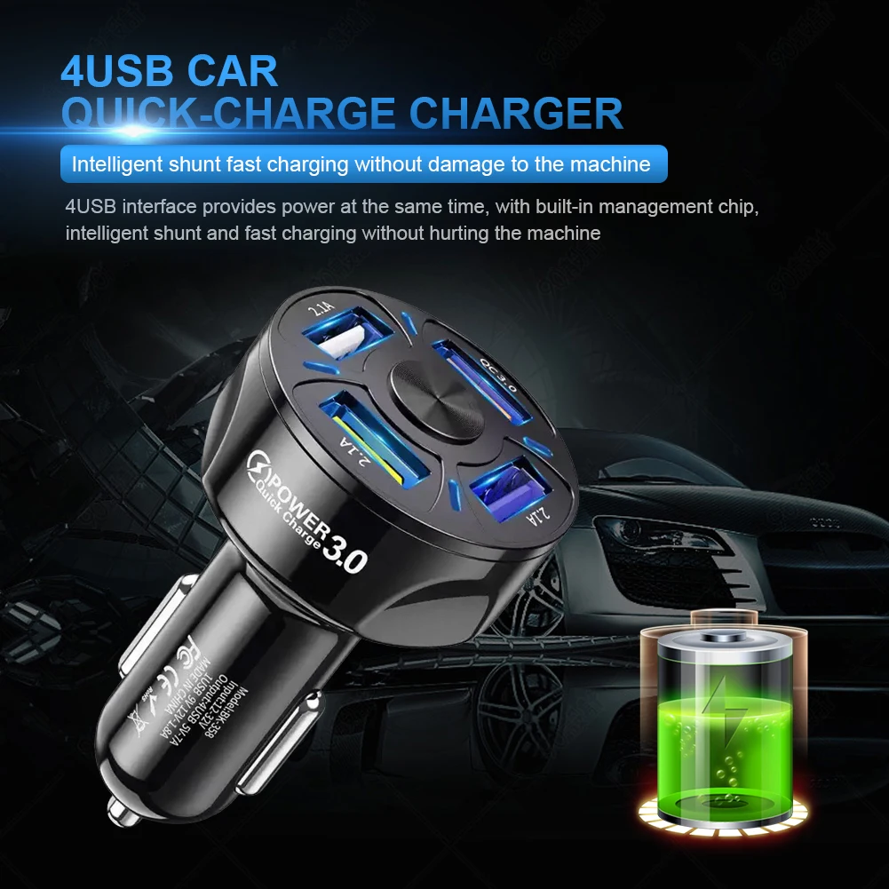  USB   , QC 3.0, ޴ ׼, 4 Ʈ, 35W