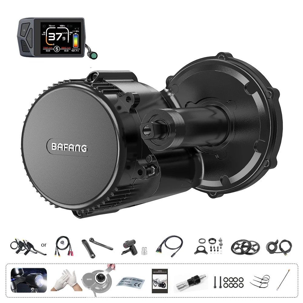 Kit De Conversión BAFANG Para Bicicleta Eléctrica - Motor Central 250W/350W/500W, Compatible Con Cuadros De 68-73mm, Ideal Para Transformar Tu Bici Normal En Eléctrica