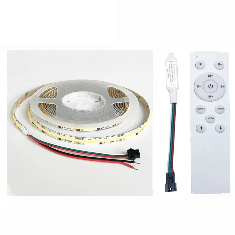 

COB WS2811 IC LED Light Strip Addressable 360LEDs 10mm 24V High Density Flexible FOB COB Led Lights RA90 3000K 4000K 6000K