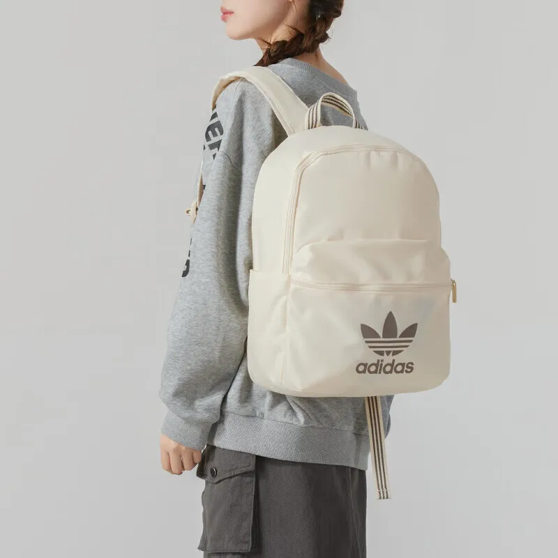 Adidas clover men's and women's bags new sports bag travel leisure bag backpack computer backpack JJ4160