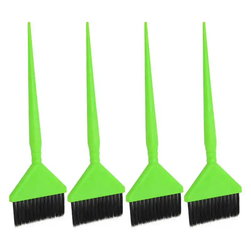 4pcs Hair Dye Brush Set Portable Pointed Tail Hair Coloring Brush Applicator Home Salon Professional Hair Dye Combs combs hairdressing natural anti static ox buffalo horn massage comb hair care brush hairbrush gift for adult children portable