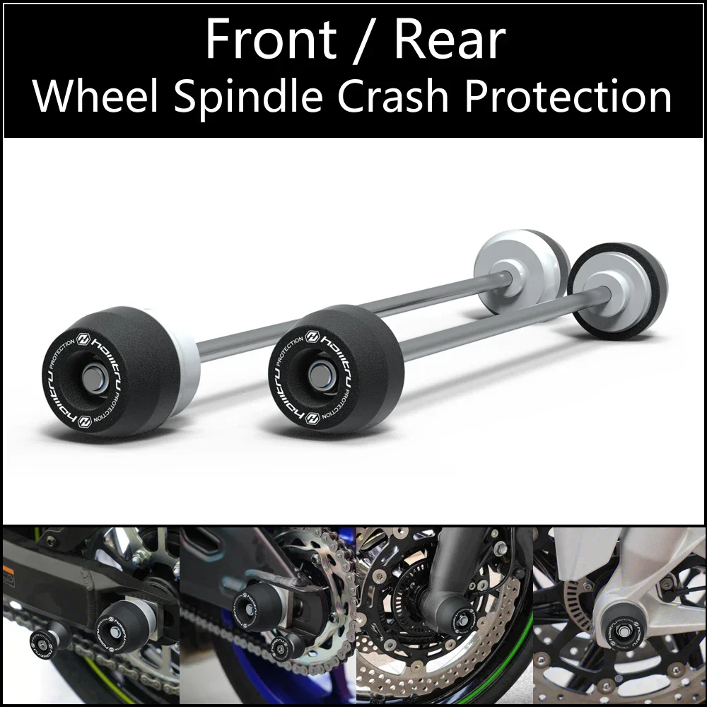 For Kawasaki ZX-6R / ZX-6R Performance 2019-2023 Front Rear wheel Spindle Crash Protection