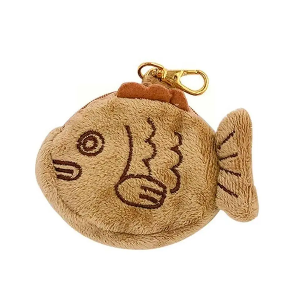 

Bag Plush Bag Mini Card Package Student Wallet Zipper Wallet Soft Taiyaki Coin Purse Coin Purse Keychain Small Fish Purse