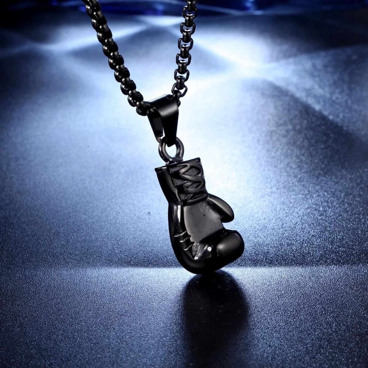 

Retro fitness boxing gloves titanium steel necklace sports domineering fashion punk pendant 1$ free postage luxury jewelry