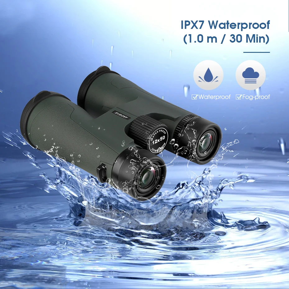 SA203 12x50 Professional Binoculars – BAK4 Prism Waterproof IPX7 Telescope for Birdwatching, Stargazing, Camping & Outdoor Activities 3