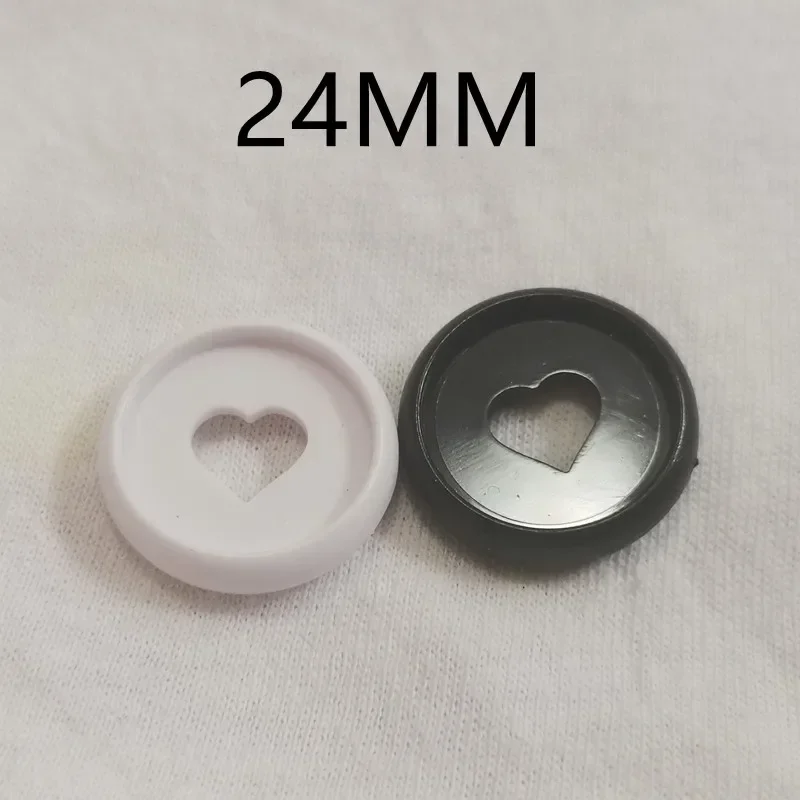 24MM mushroom planning binding disc loose-leaf notebook love pattern binding ring 100PCS office school supplies plastic binding rings