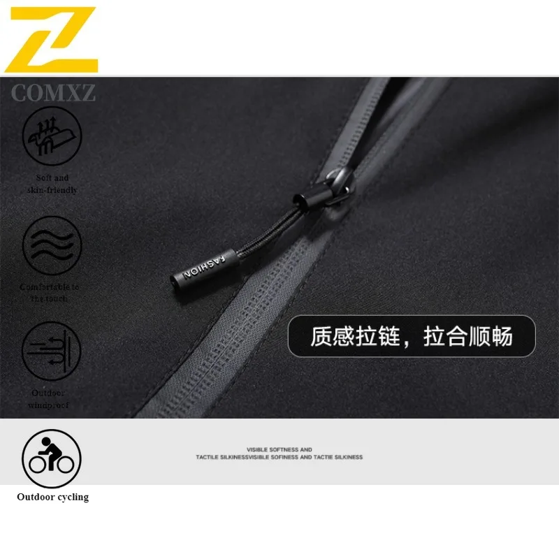 EiAO  Windbreaker Trendy Hooded Spring Autumn Waterproof Windproof Outdoor Jacket for Hiking Camping Fishing Urban Sports 2025