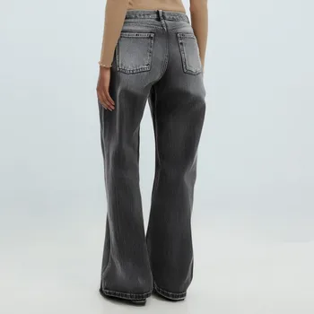 Women's Fashion Casual Versatile Vintage Wide Leg Jeans 2