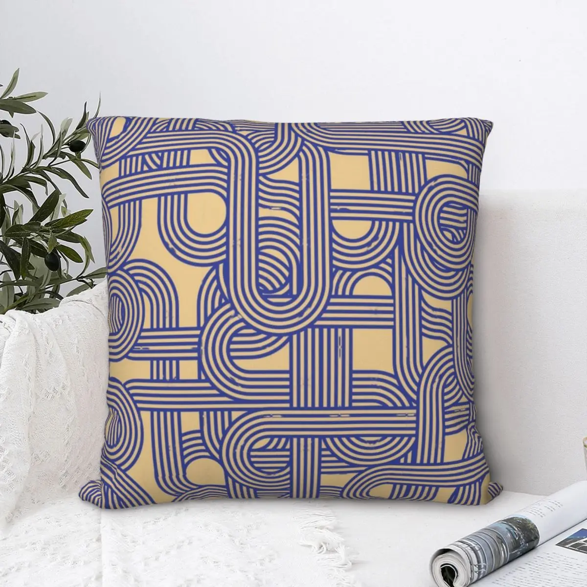 Tangled Spirals1 Square Pillowcase Polyester Pillow Cover Velvet Cushion Decor Comfort Throw Pillow For Home Bedroom 45x45cm pillowcase flax geometric throw cushion pillow cover printing cushion pillow case bedroom office home decor textile