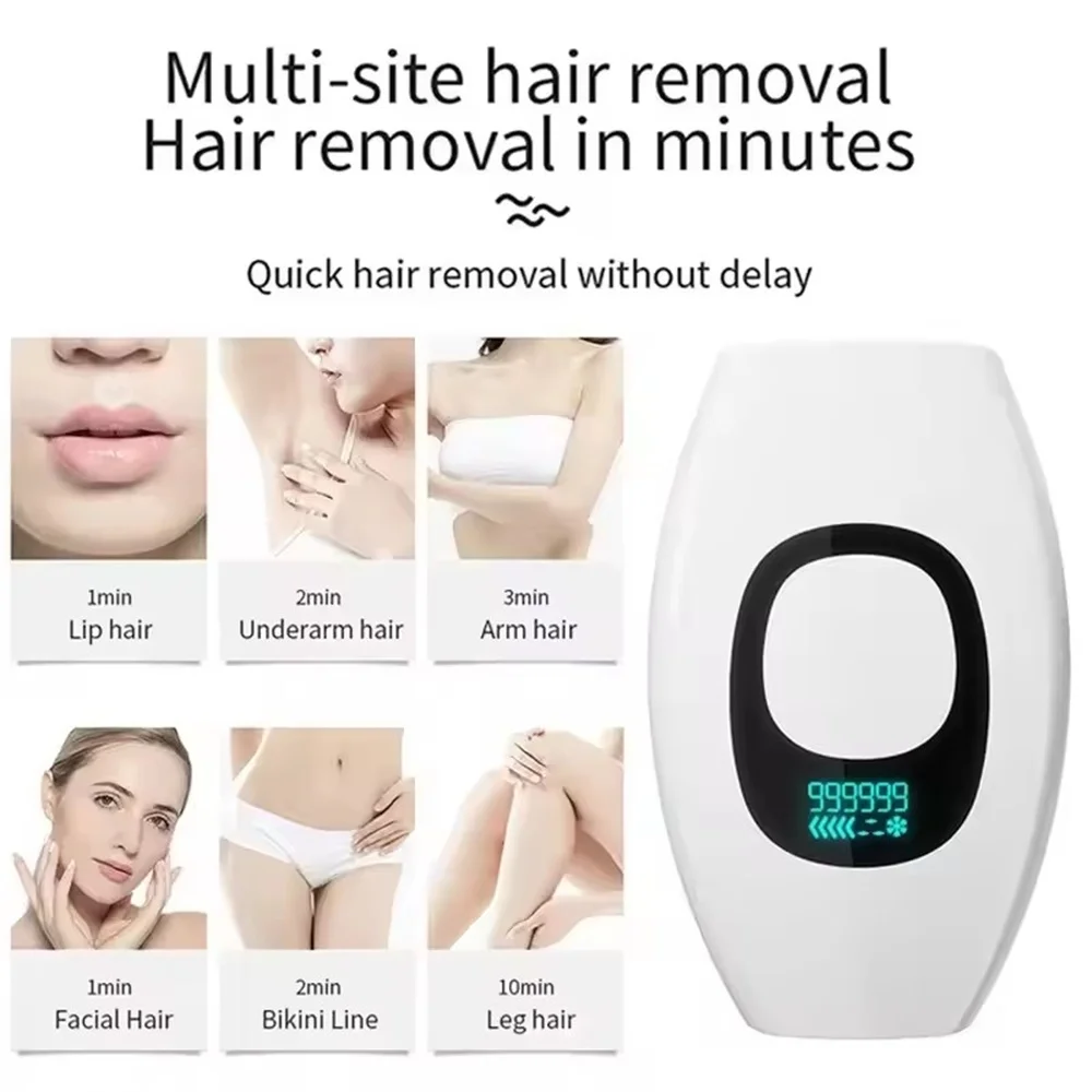 Laser Hair Removal Handheld Laser Hair Removal 999999 Flashes Painless High-frequency Female Permanent Epilator Electric Depilador Laser