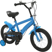 Vélo pour enfants de 14 pouces, vélo de sport, vélo pour débutants avec stabilisateurs, sonnette, garde-boue, sièges et accoudoirs réglables, vélo de route pour garçons et filles 5