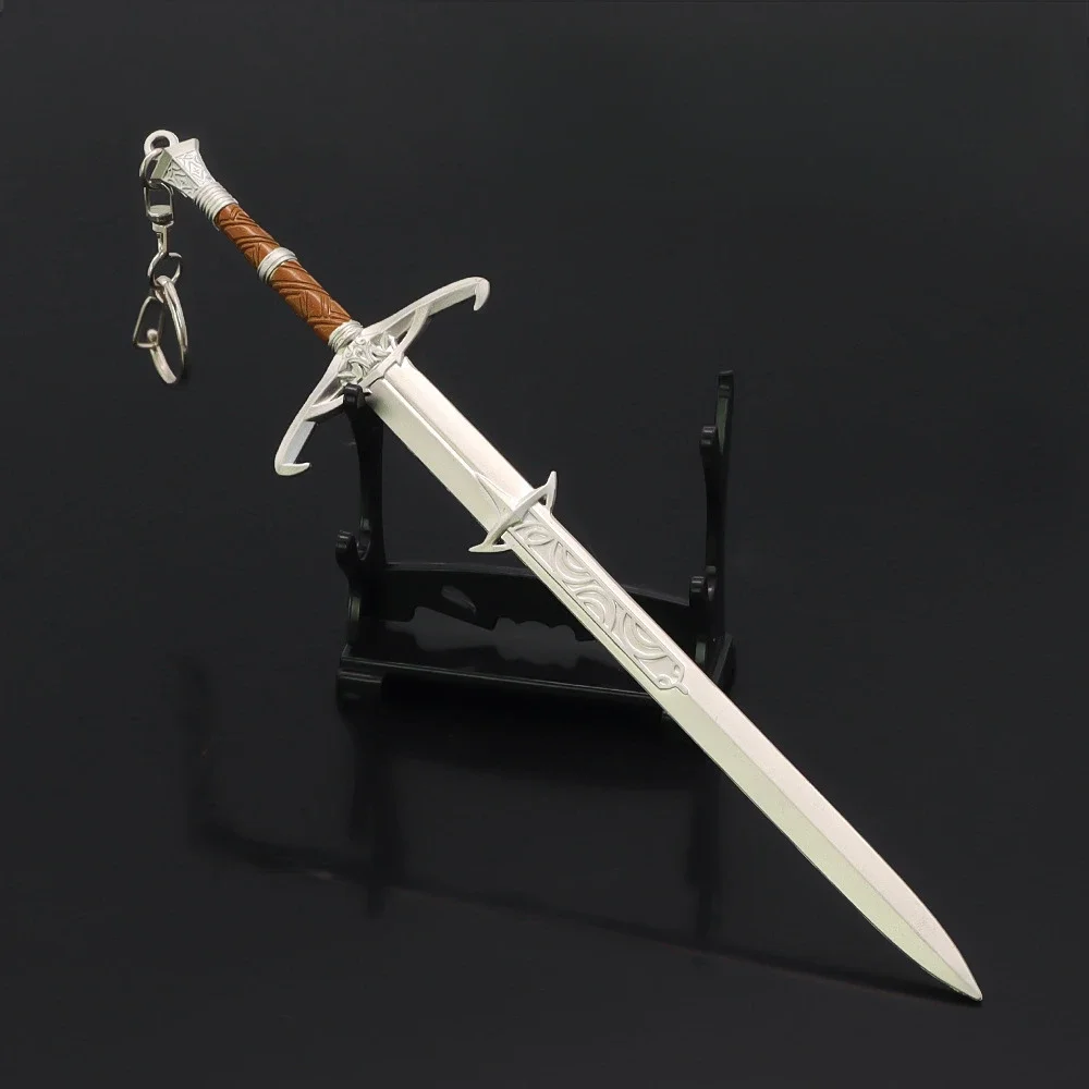 

Game Weapon Anime Surrounding 22cm Justice Sword Zinc Alloy Weapon Weapon Model Toy Keychain Crafts Collection Ornaments