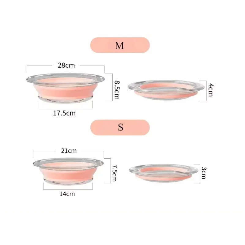 Transparent Foldable Footbath Massage Bucket Soaking Folding Basin Spa Foot Bath Household Sauna Bathtub Pedicure Bath Travel