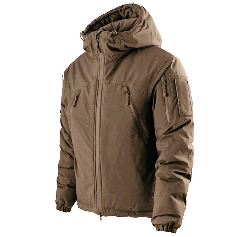 2.0 Upgrades Tactical Jacket Men Outdoor Hiking Windproof Warm Hooded Windbreaker Coat Camo Cotton Clothes Winter Jackets Male 3
