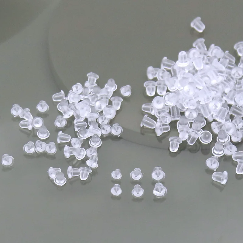 

Креативно Используйте силиконовые беруши и прозрачные серьги-гвоздики для изготовления ювелирных изделий