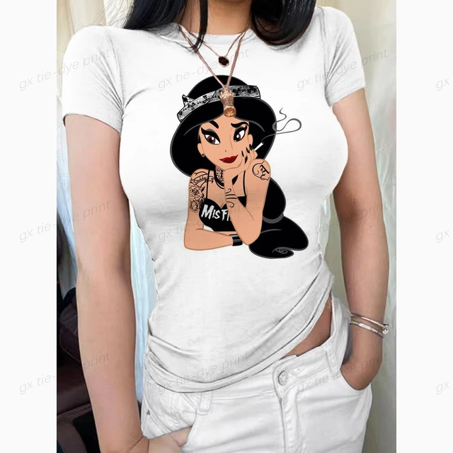 Disney-Princesa Malvada camiseta infantil, anime kawaii, desenho animado,  blusa de manga curta, roupa casual para menino e menina, nova, verão -  AliExpress