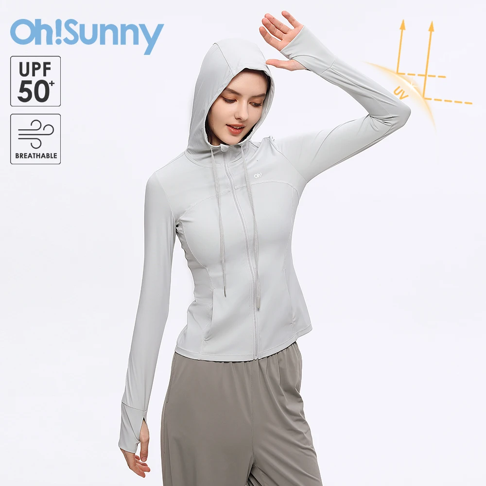 OhSunny Slim Fit Jackets 2024 Spring Summer New Coolchill-160 Sun Protection Anti-UV Long Sleeve Coat for Women Outdoor Sports oxford cloth plus cotton faucet antifreeze cover outdoor winter faucet protection waterproof prevent frost cracking faucet sock