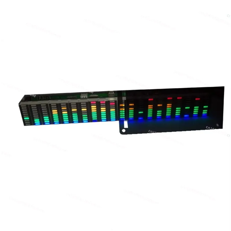 USB 5-12v 20단계 10색 LED 오디오 스펙트럼 음악 레벨 표시기 파워 앰프용 USB 스펙트럼 스크린