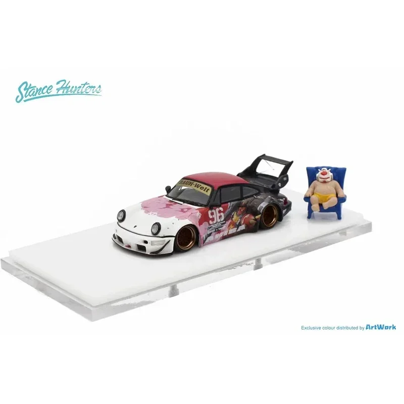 

Stance Hunters 1:64 RWB 964 High Tail Wing Resin Diorama Model Collection Miniature Carros Toys