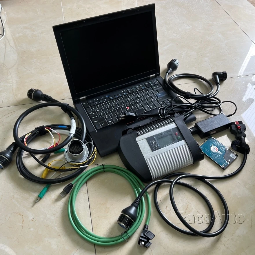 

MB Star C4 мультиплексор sd Подключение C4 HHT WIN программное обеспечение HDD wifi c4 сканер odb 2 кабель для ноутбука T410 (8G) для benz диагностический инструмент