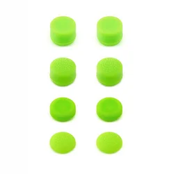 Premium Silicone Anti-Slip Controller Thumb Grip Caps - 8 Pack (Green)