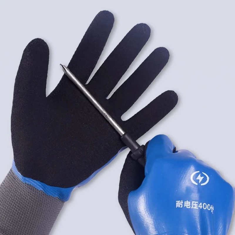 Insulating Gloves Anti-electricity Security Protection Gloves Rubber Electrician Work Non-slip Protection Insulated