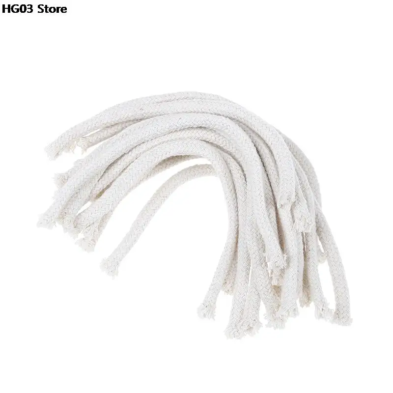 5Pcs 15cm Long Burner Alcohol Wick Rope Cotton Wick Round Cotton Kerosene Oil Lamp Wicks DIY Physical Materials