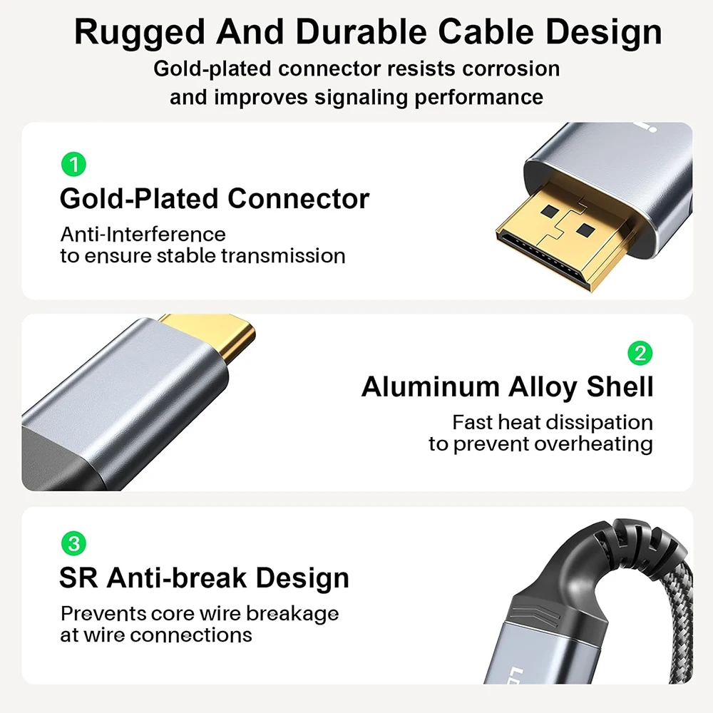 Premium 4K UHD USB-C to HDMI Cable