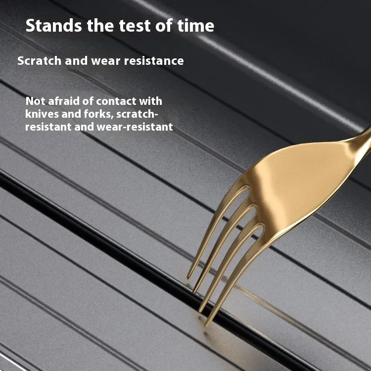 Kitchen storage box, aluminum alloy drawer, compartmentalized tableware, multifunctional knife, fork, chopstick partition box