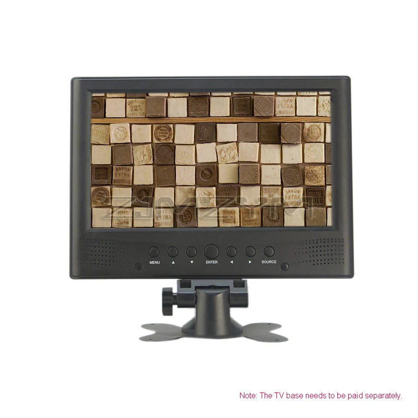 DVB-T2 Portable TV ATSC 9 inch Digital and Analog Television Front Speaker Mini Small Car TV Support USB TF card FM