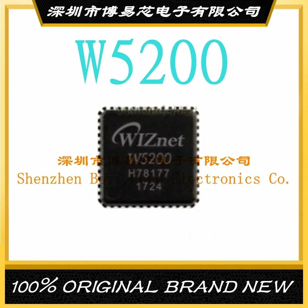 W5200 package QFN-48 new original genuine Ethernet IC chip W5200 package QFN-48 new original genuine Ethernet IC chip