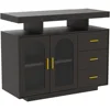 LED Coffee Bar Cabinet Kitchen Storage Cabinet & Sideboard Buffet Cabinets - Shelf Capacity for Dinning Room/Living Room 5